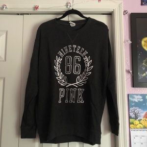 PINK Dark Grey Sweatshirt 🖤